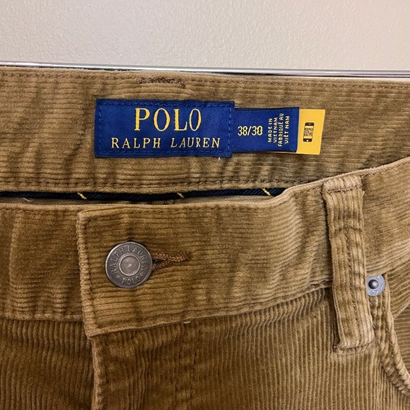 Polo Ralph Lauren Corduroy Varick Slim Straight Pants - Men's Size 38 X 30 - Picture 3 of 11